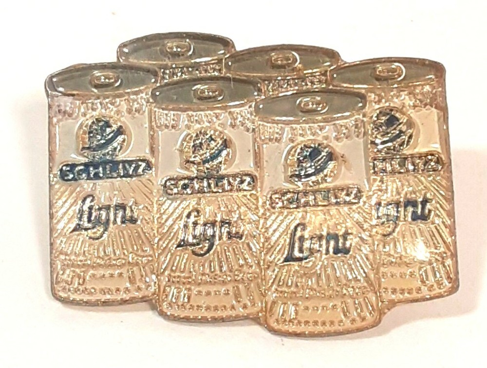Vintage Schlitz Light Beer Six Pack Enamel Pin