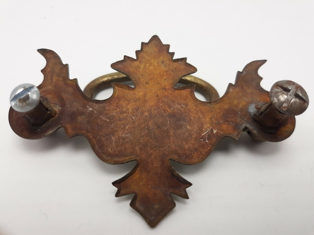 Vintage Ornamental Antique Brass Drawer Pulls