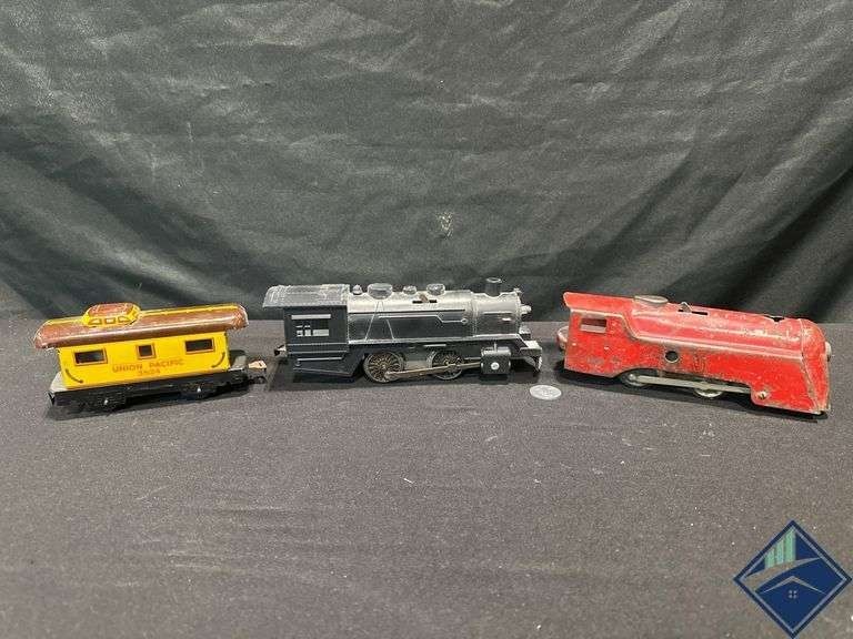 Model Train Cars, Including Union Pacific Caboose