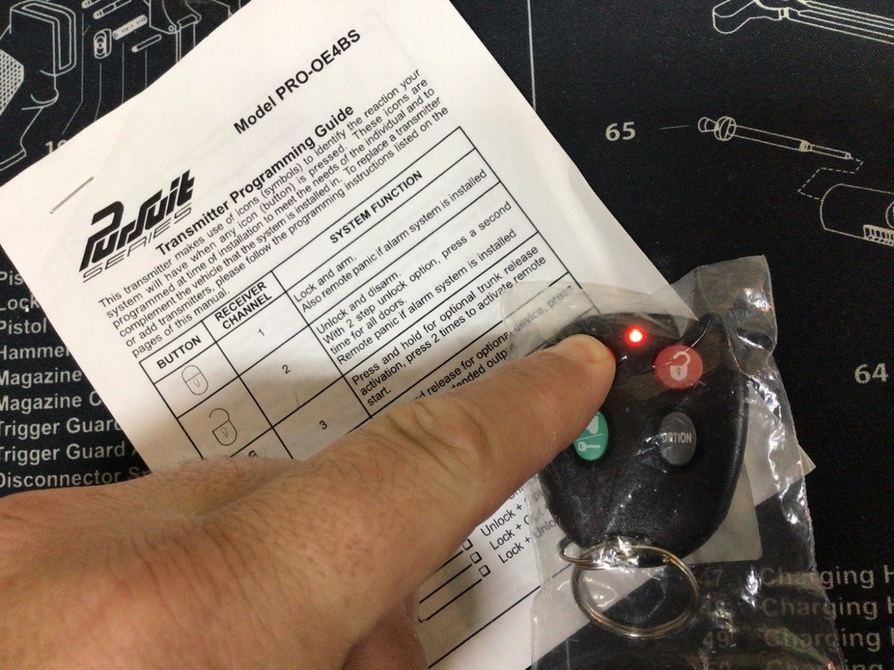 Audiovox PRO-OE4BS replacement remote NEW.