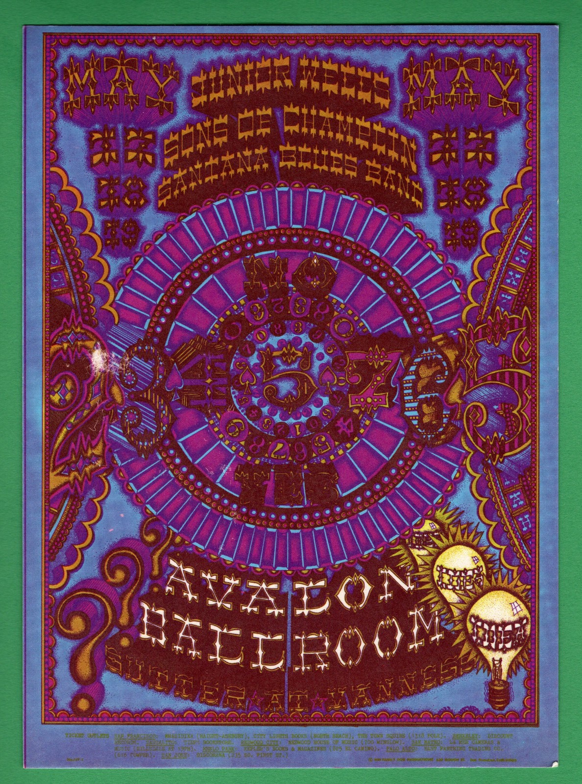 Junior WeLLS Santana AVaLon BaLLrOOm FD119 1968 PoStcard