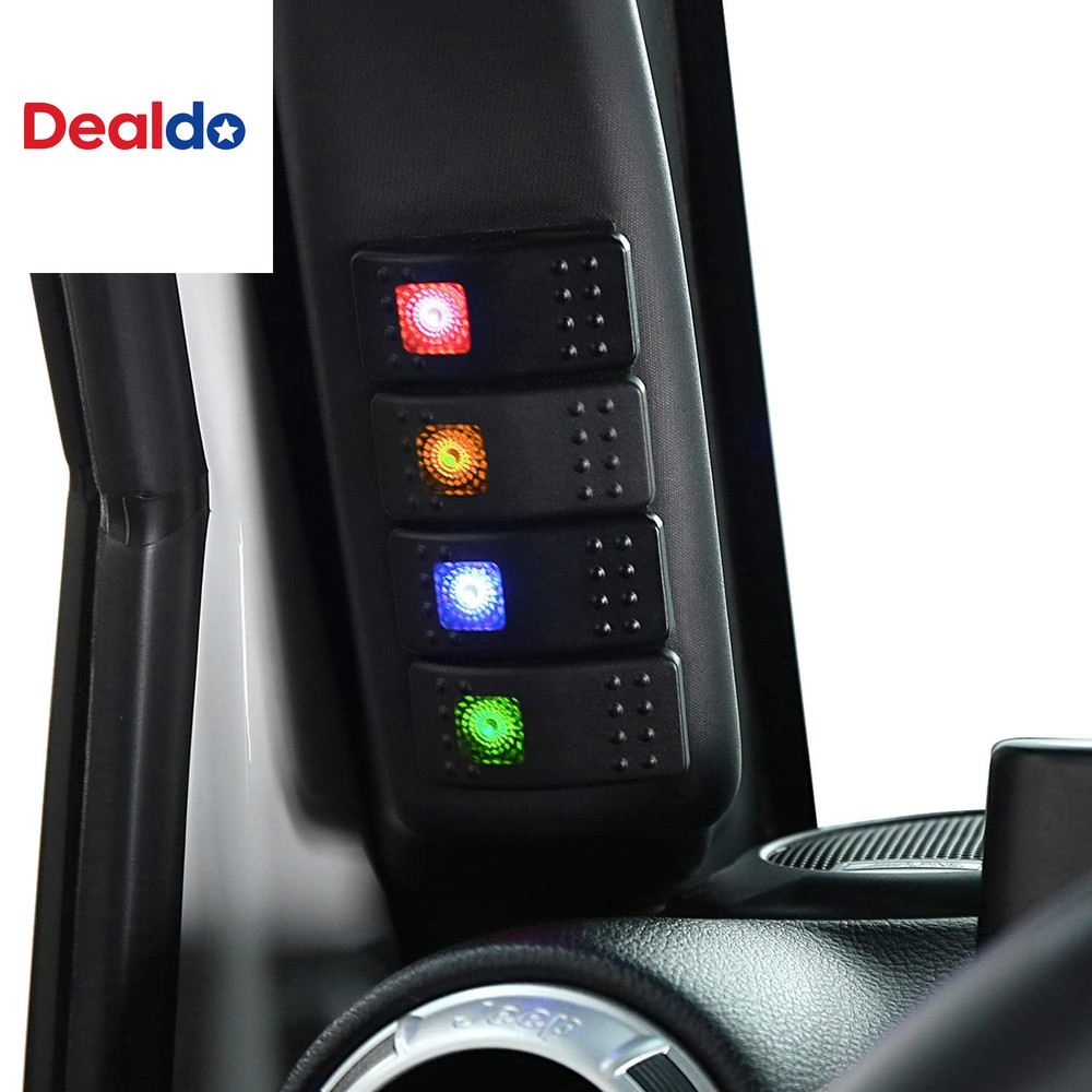for Jeep JK Wrangler Light Switch Panel Driver Side A-Pillar Switch Pod W/ 4X Sw
