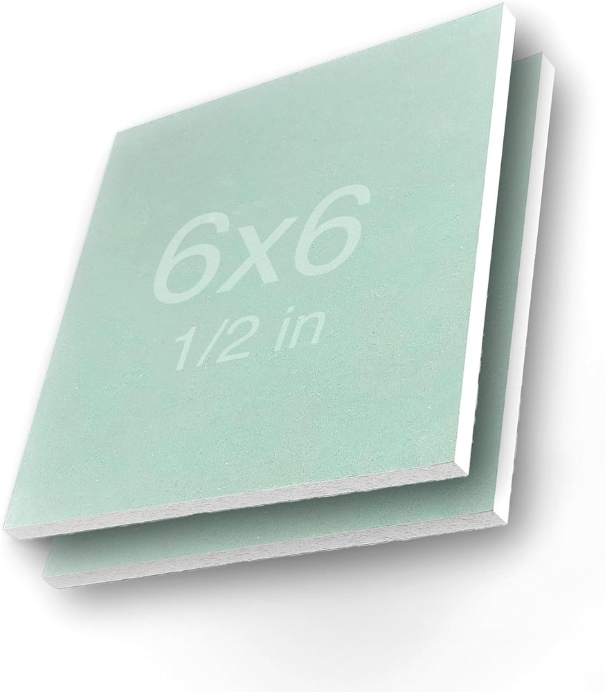 Drywall Repair Panel - 6"x6"x1/2" - (2 Pack) - Moisture Resistant