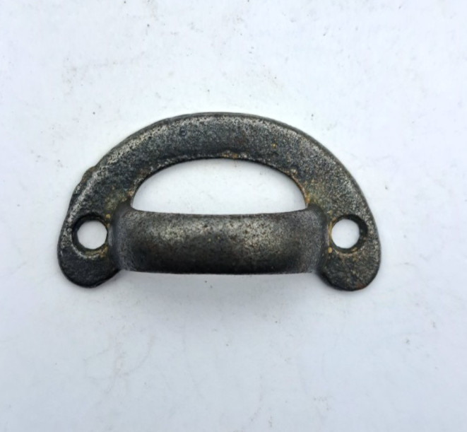 Antique Bin Pull Apothecary Drawer Pull Handle Old Vintage Cast Iron Hardware