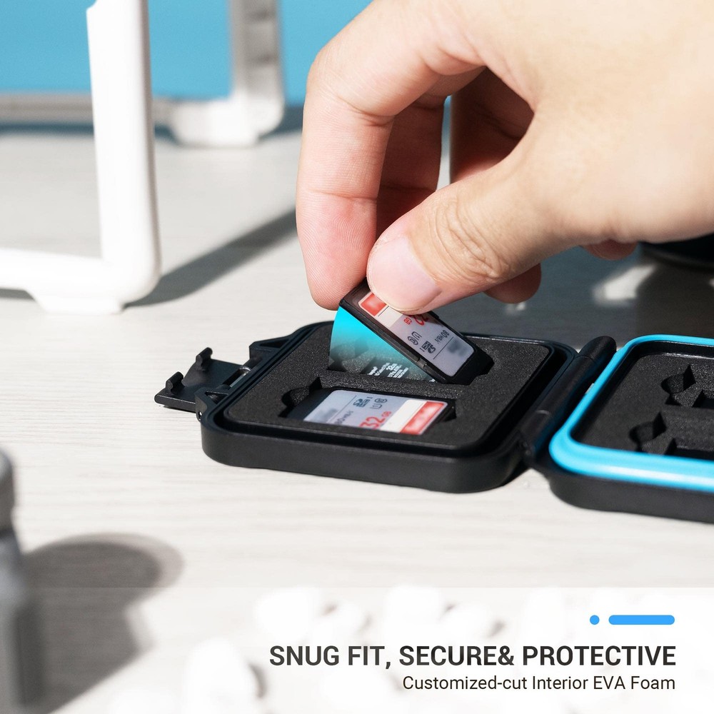 JJC 12 Slots Portable SD Micro For 4 SD+8 SD, 4