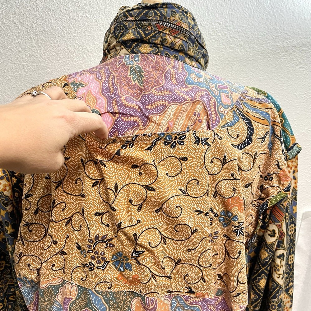 Unisex Patchwork Gypsy Boho Bohemian Hippie Reversible Jacket Pocket size Medium