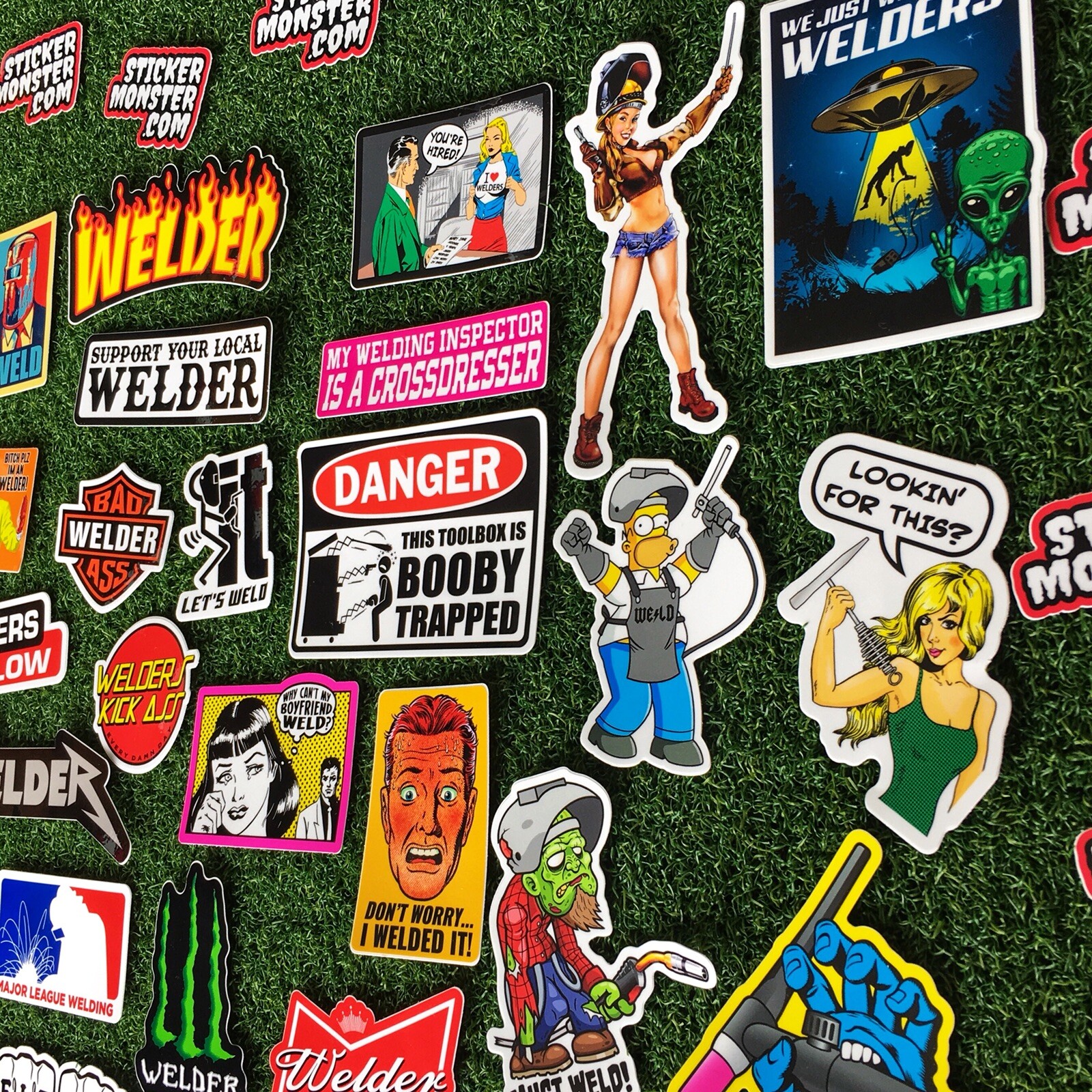 SUPER WELDER PACK 40+ Hard Hat Stickers HardHat Sticker & Decals, Welding Hood