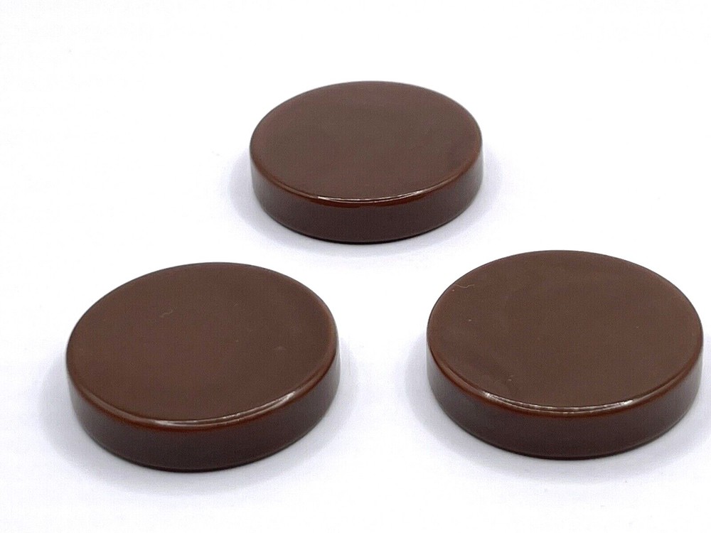 Backgammon Replacement Doubling Cube Dice Bakelite Chip Brown/Ivory/Cream 1.05"