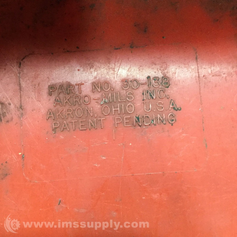 Akro Mils 30-138 Storage Bin, Color Red USIP