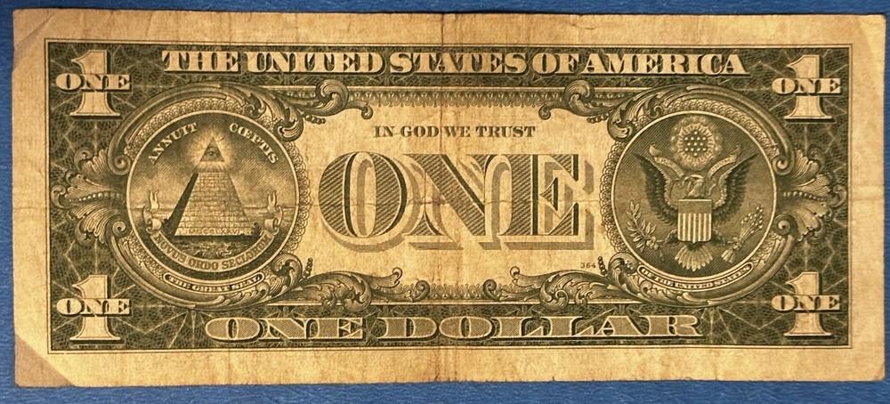 1957 A Silver Certificate Note Circulated