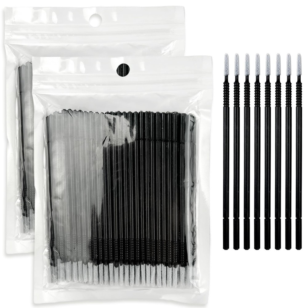200PCS Disposable Micro Applicator Brushes – Mini Precision Swabs for...