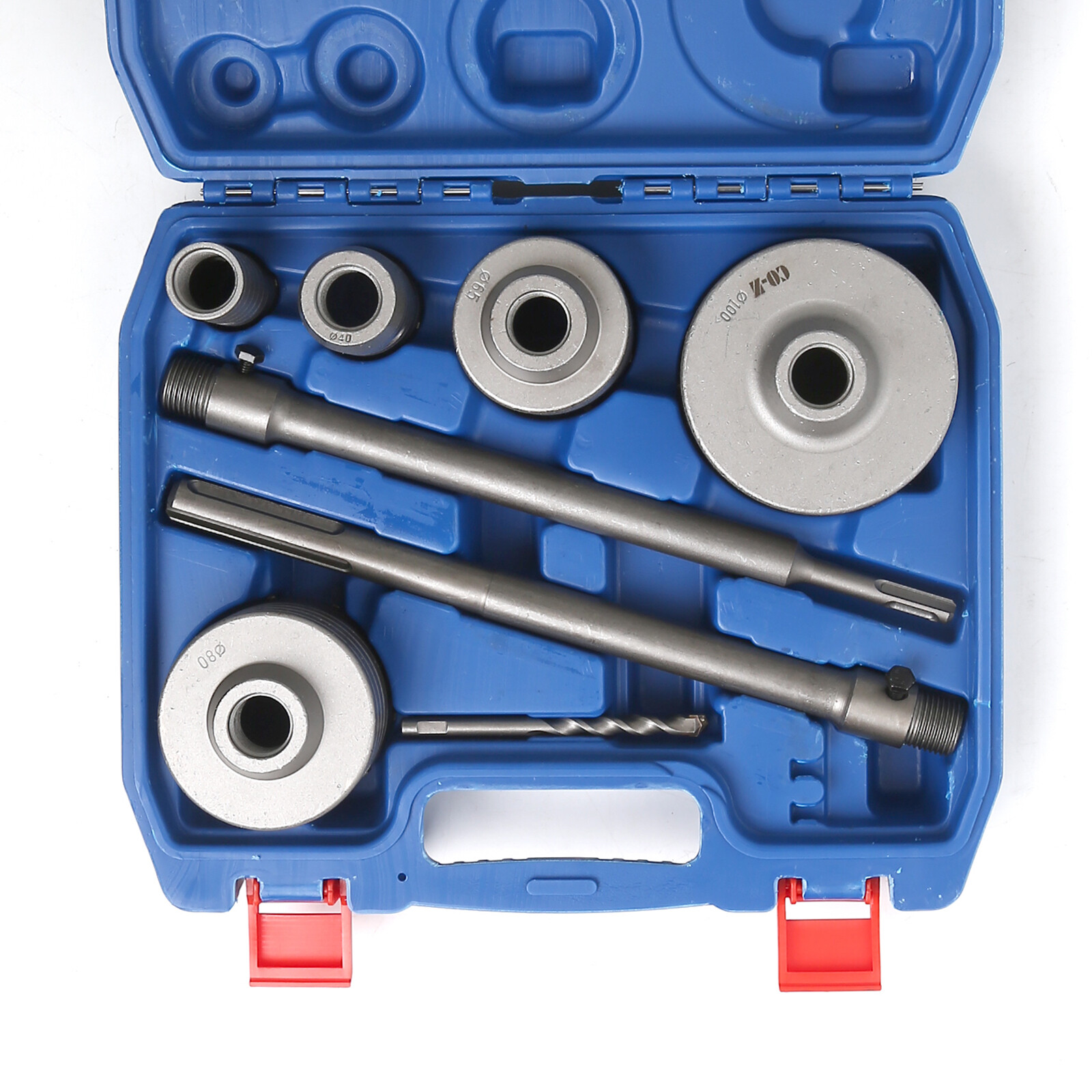 Concrete Hole Saw Set Brick /Cement Stone Wall Hole Opening Drill SDS Bits 9 PC