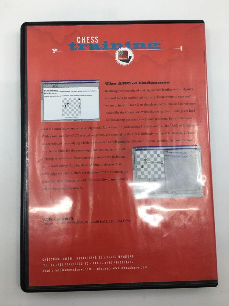 Chess Base The ABC of Endgames Chess Training PC CD-Rom - 176 Treated Examples