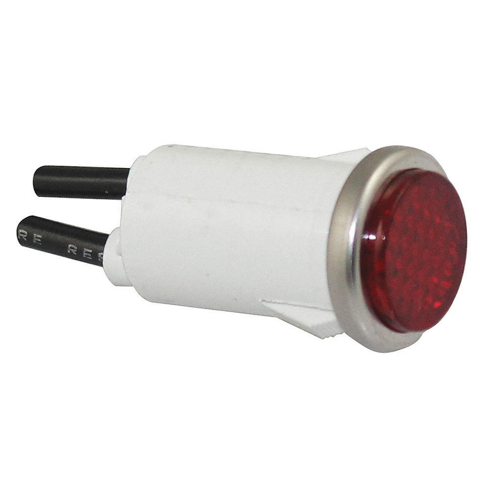 GRAINGER APPROVED 20C840 Flush Panel Light, Red, 12 V AC/DC 20C840