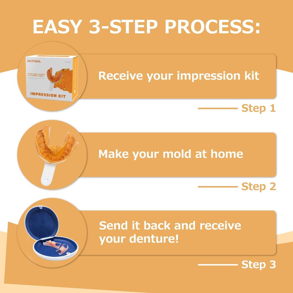 Partial Dentures - for Missing Teeth & Gaps - 1 Tooth, White