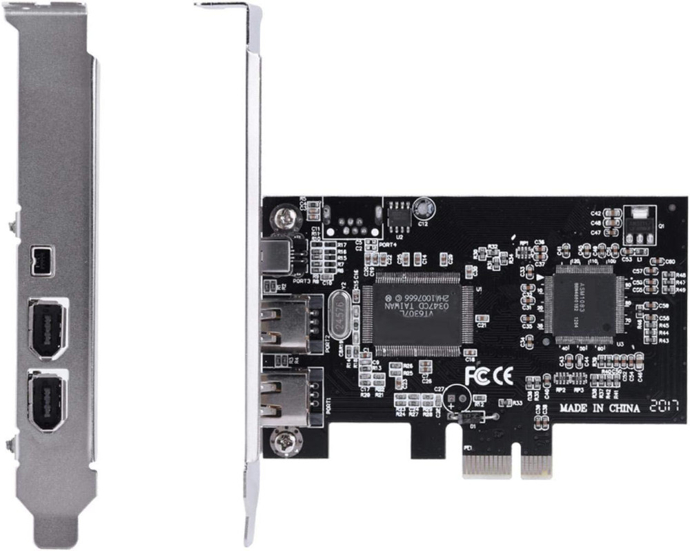 800Mbps PCI-E Express Card, 1394A IEEE 1394B Controller Card with Firewire Cable