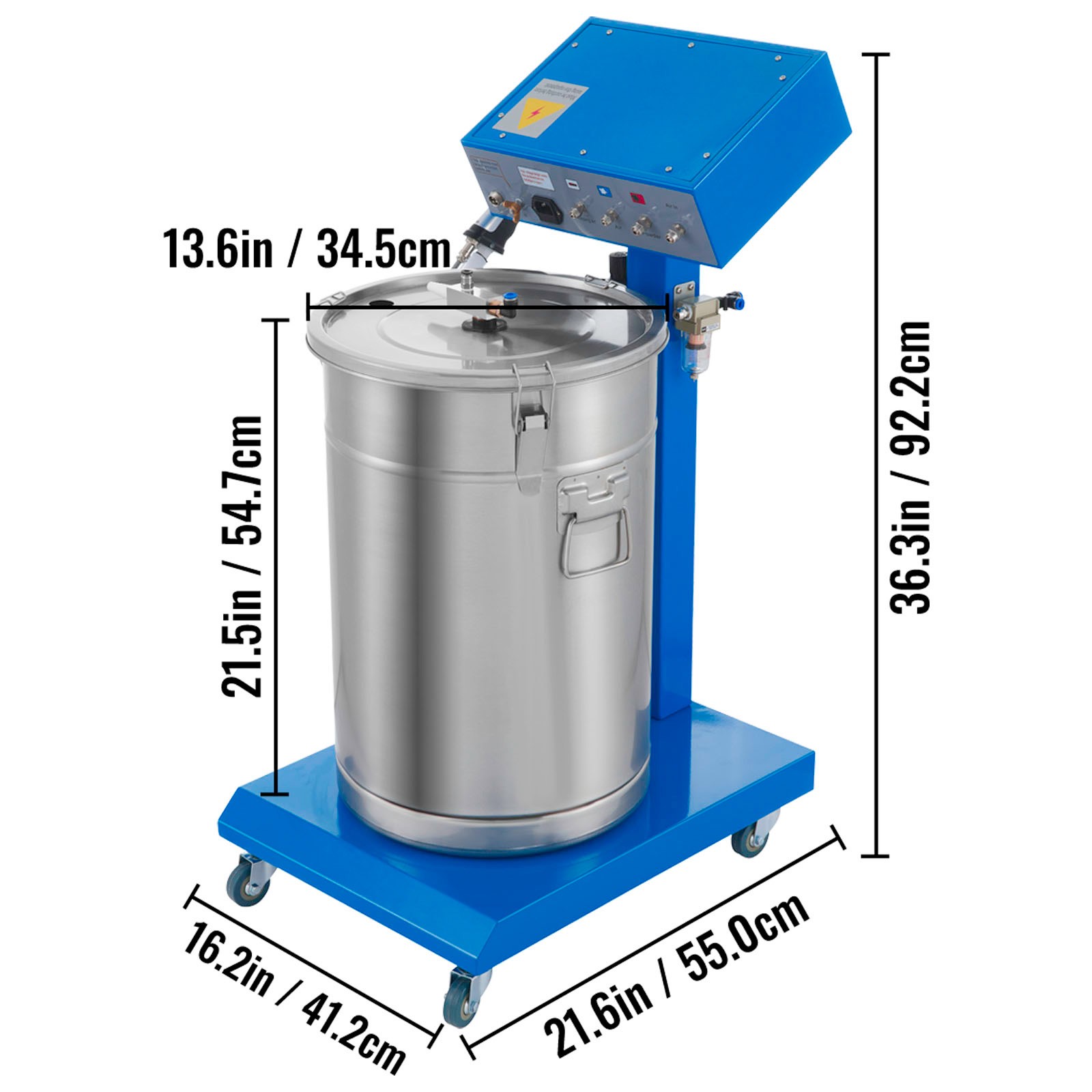 Spray Powder Coating System Machine Spraying Gun Paint System Powder Coating