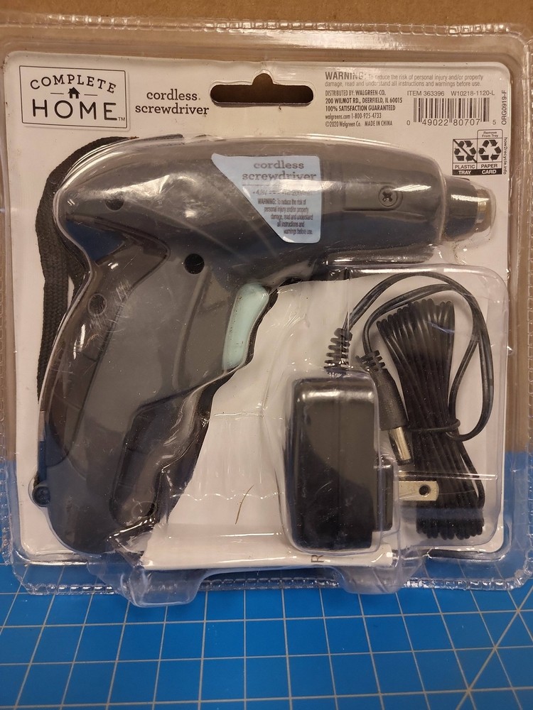 Complete Home Cordless Screwdriver Rechargeable Battery Power Tool Driver Bits