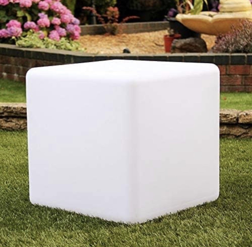16-Inch LED Rechargeable Decorative Light Cube | Waterproof, Dimmable, Adjustabl