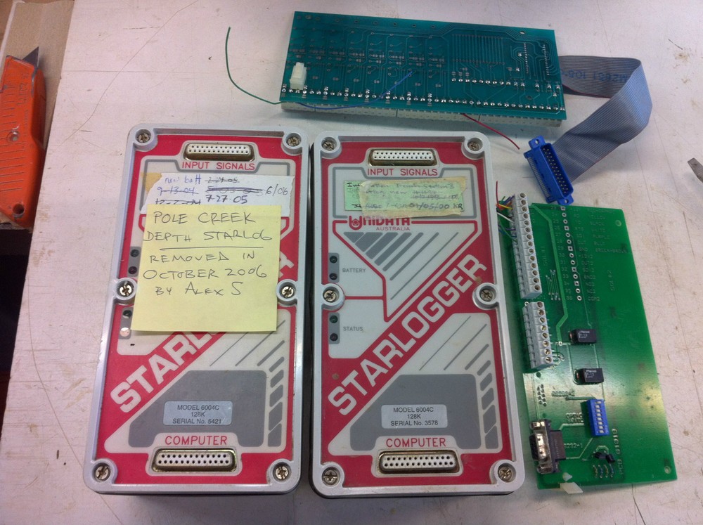 (2) Unidata Starlogger Data loggers Model 6004C