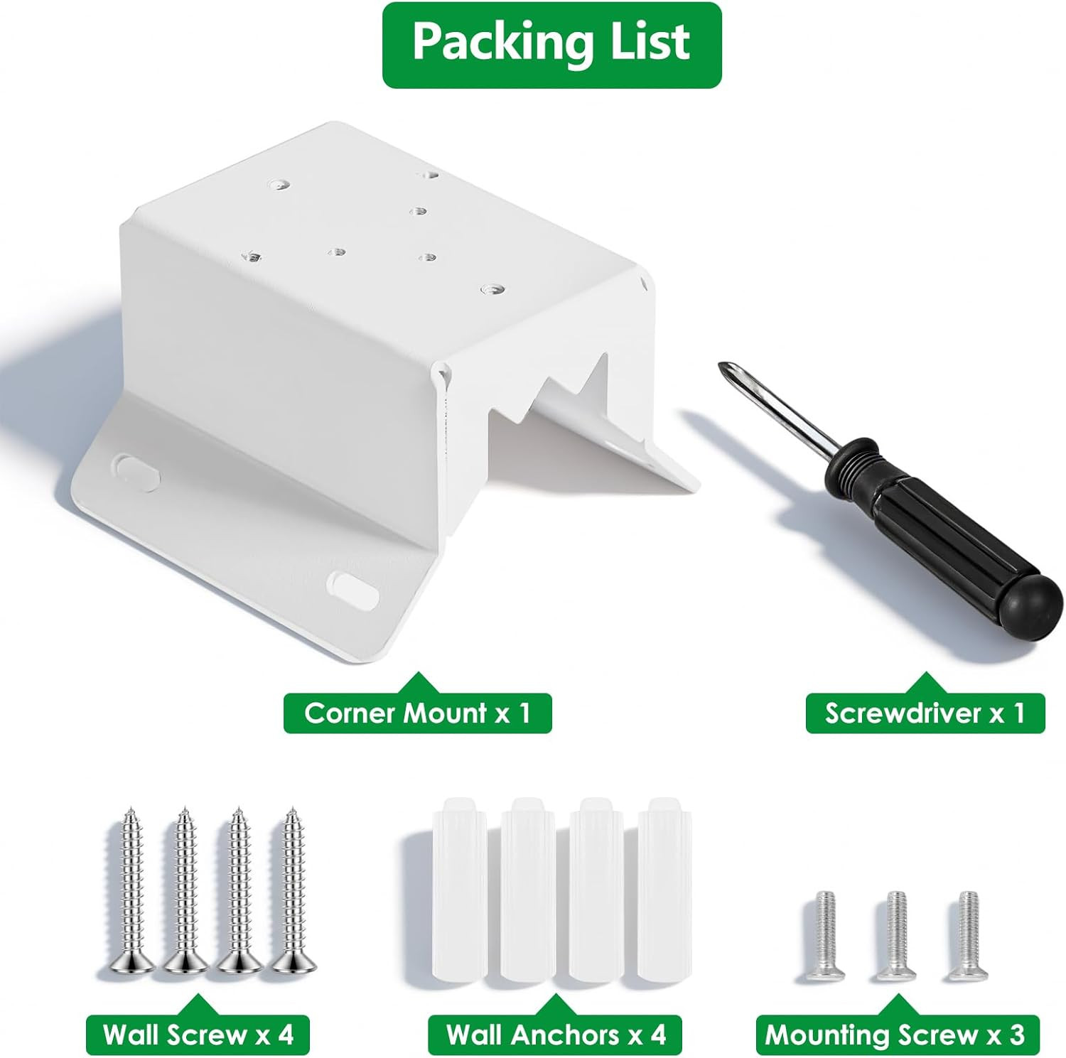 Wall Mount Corner Bracket for Wyze Solar Cam Pan – Outdoor Aluminum Alloy Corner