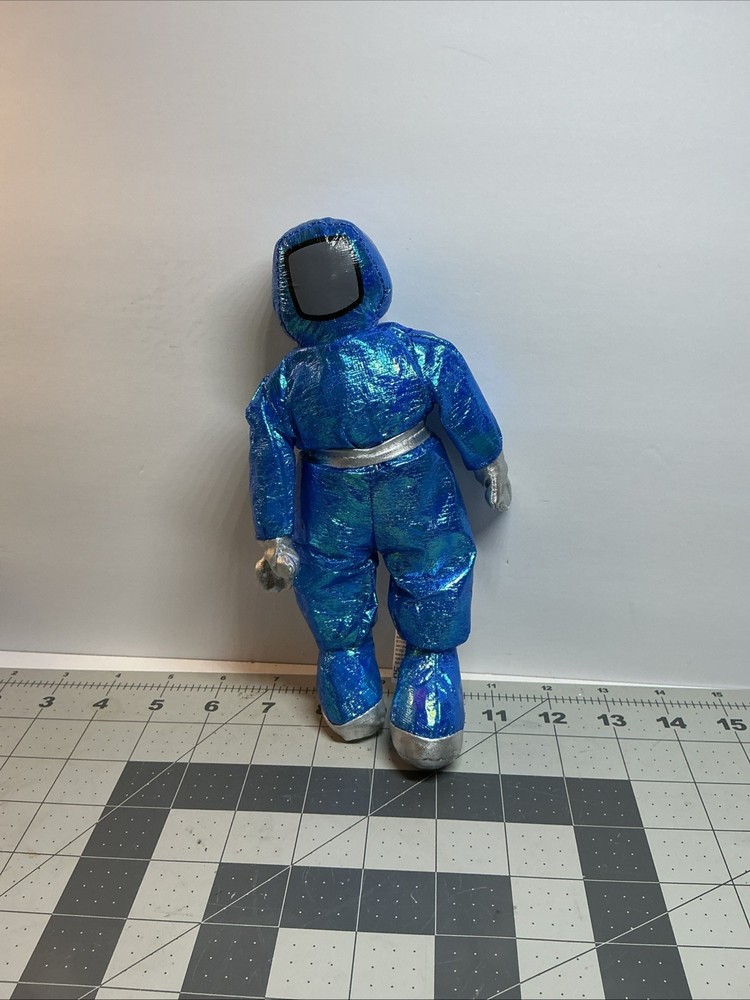 8" Intel Blue Astronaut Silver Plush Toy