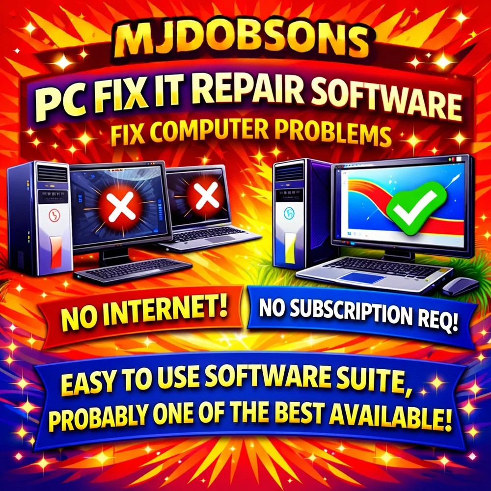 Computer PC Data Recovery Computer Mega Repair Software Suite USB
