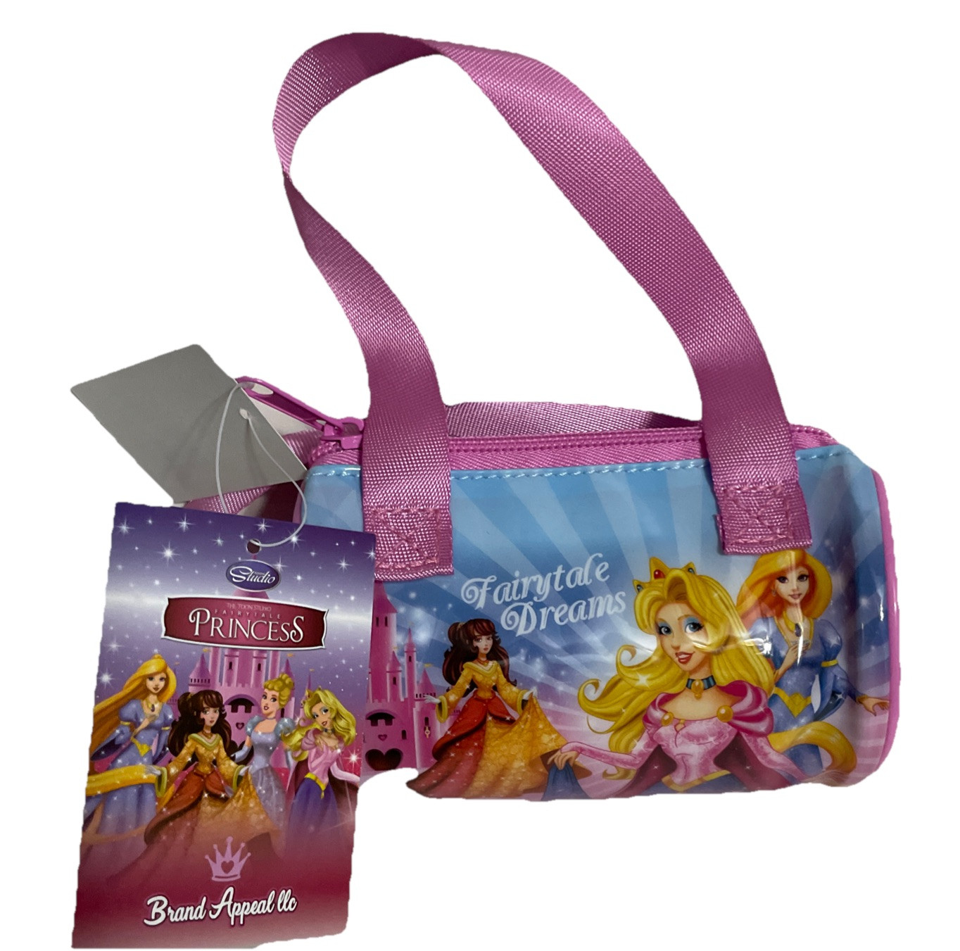 Fairytale Princess Small Handbags Purses 5.5”x4”x3” pink-Lot of 3