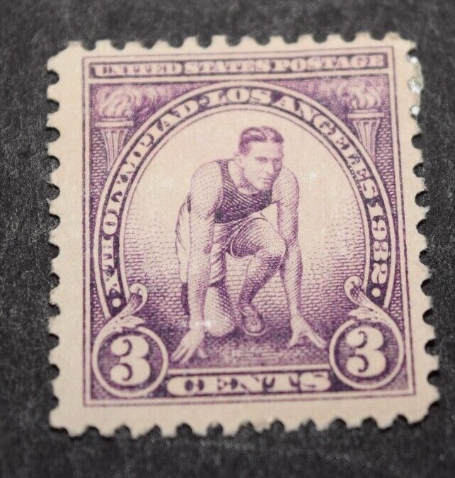1932 US Scott #718 - 3 Cent Summer Olympics - MLH/OG/VF