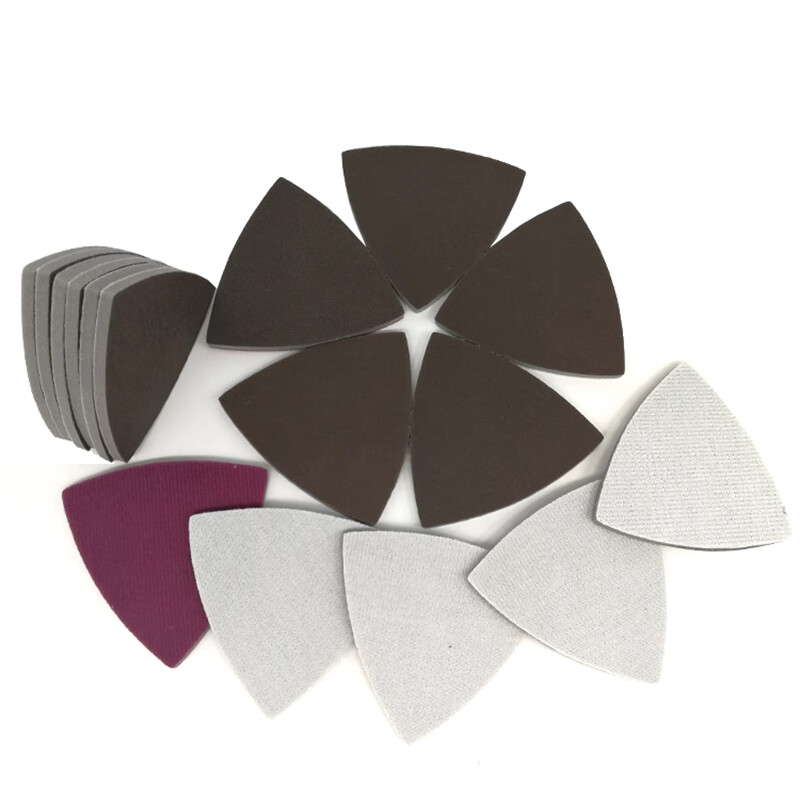 Triangle Sandpaper Hook and Loop Oscillating Tool Wet/Dry 300-2000 Mixed Grit