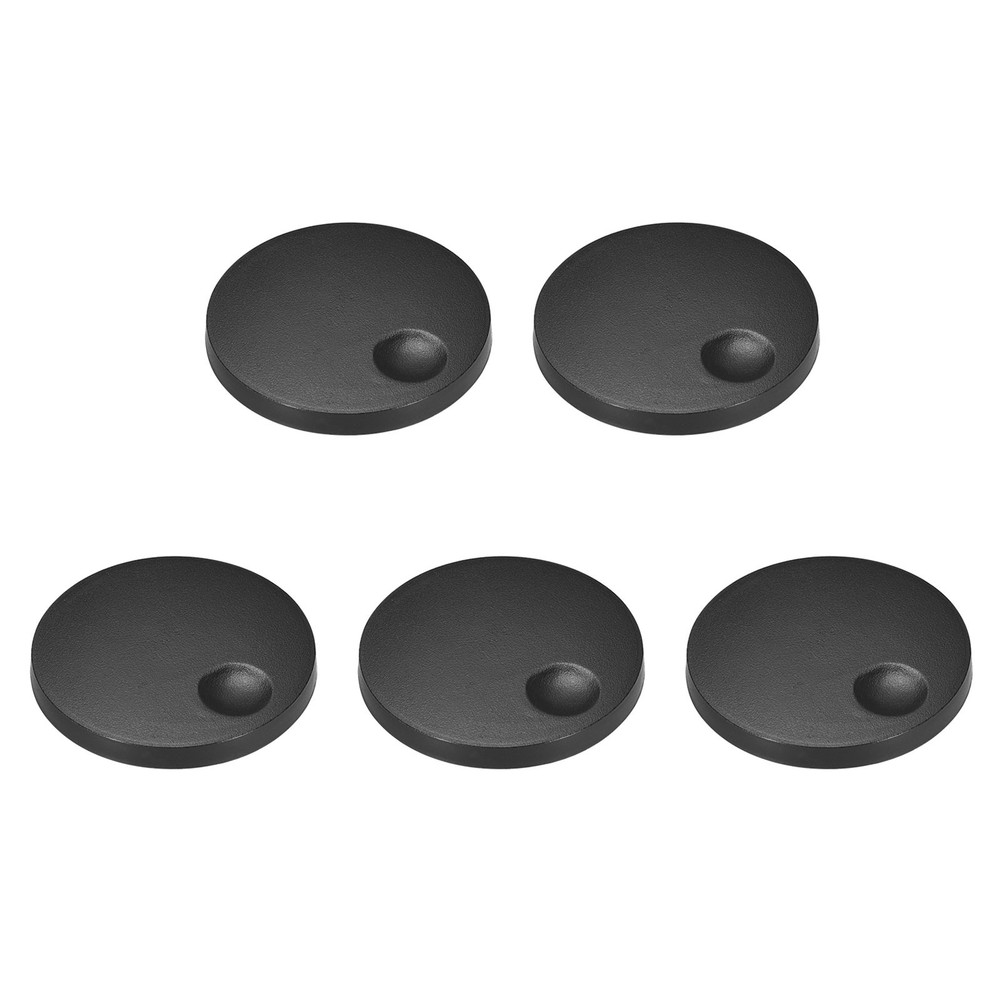 5 x Potentiometer Control Knob D Type Push-Pull Cap Straight Plastic Black