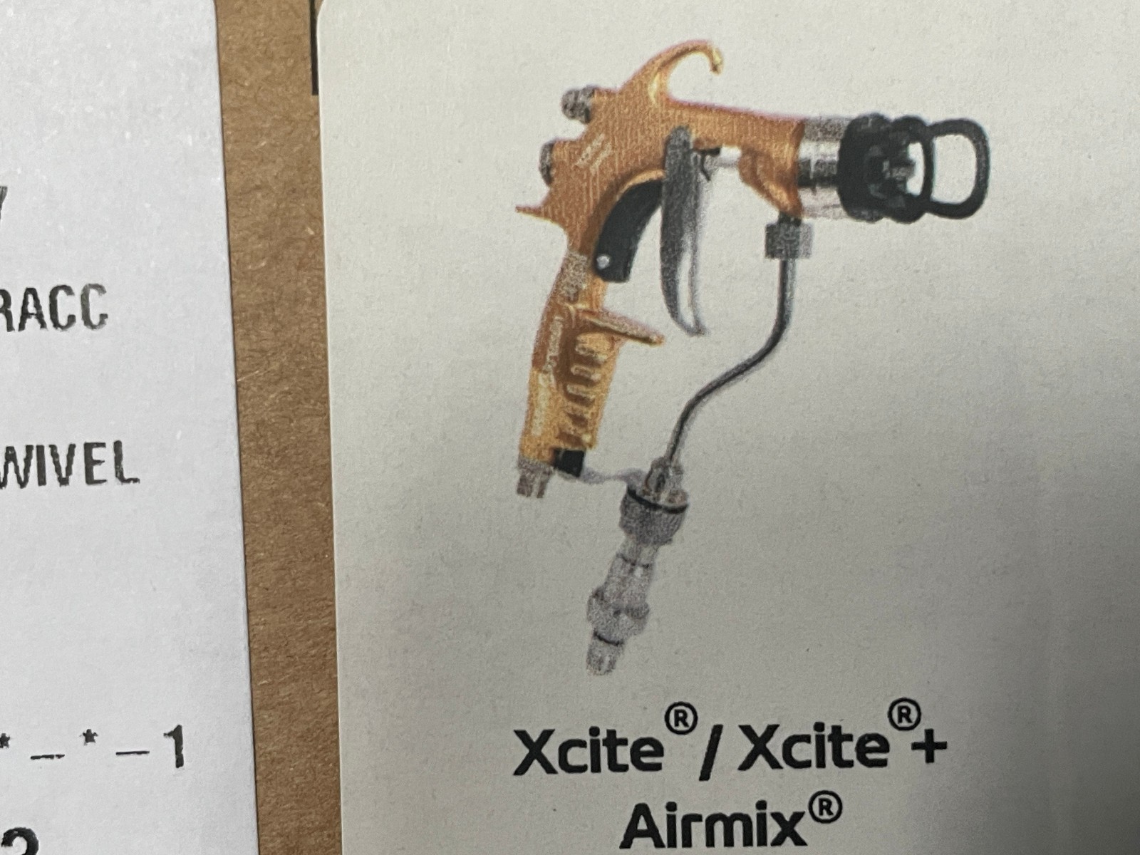 SAMES KREMLIN XCITE AIRMIX SPRAY GUN 120B NIB w/tip aircap fluid swivel-ss seat