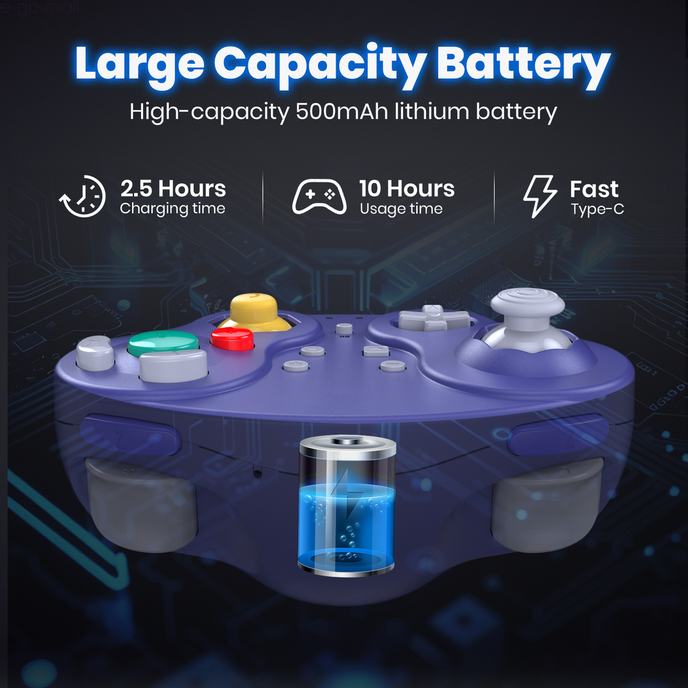 Wireless GameCube NSO Controller for Nintendo Switch Online/PC/Android/iOS/Steam