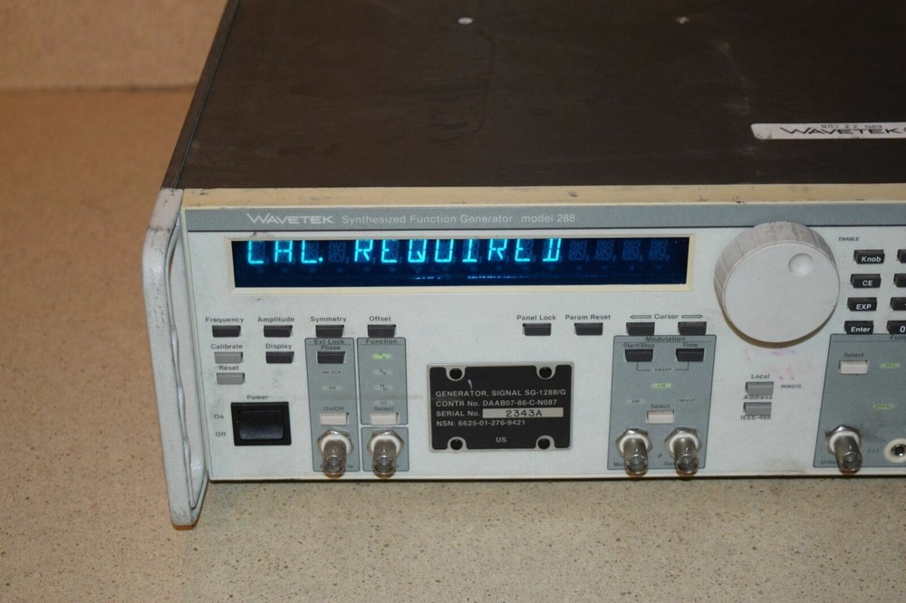WAVETEK SYNTHESIZED FUNCTION GENERATOR MODEL 288 (CC)
