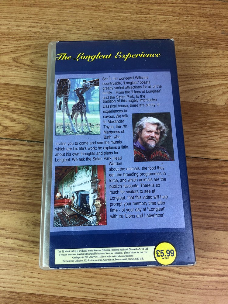 The Longleat Experience VHS Tape