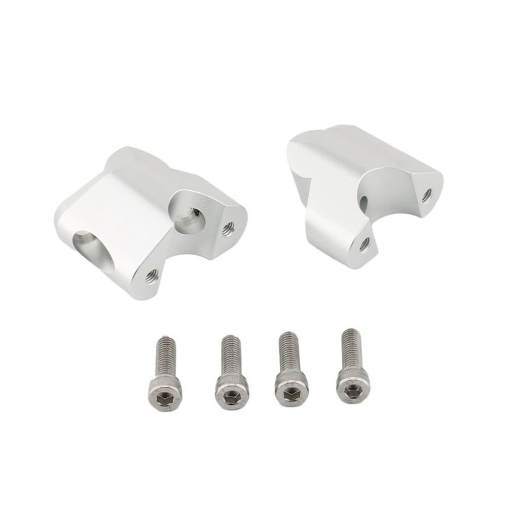 For Ducati Multistrada V4 Motorcycle Handlebar Riser Heightening Clamp Silver