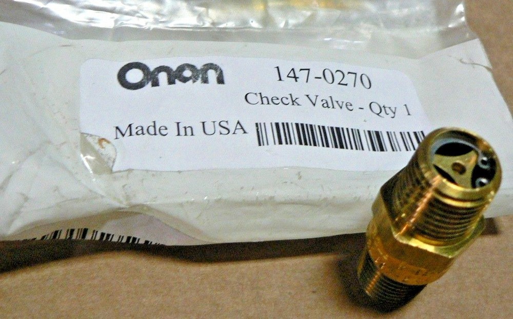 MEP003 ONAN VALVE CHECK 147-0270