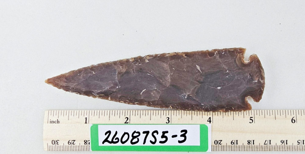 5" Spearhead - Lance Head - Drill - Knife - Pow-Wow - Hand Knapped Agate