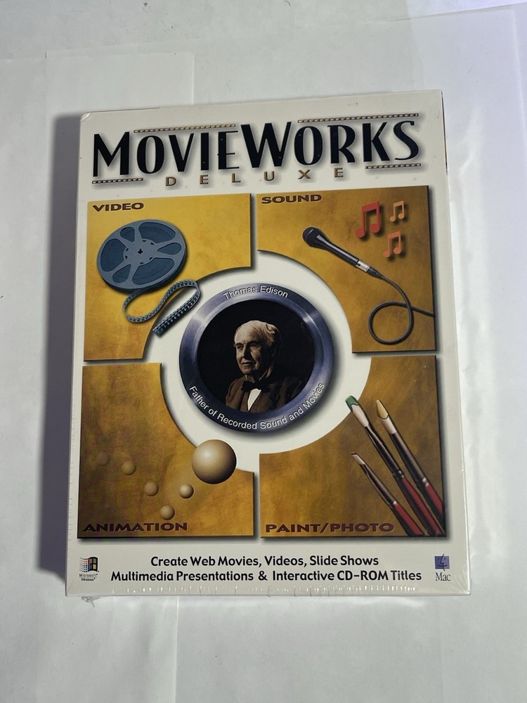 MovieWorks Deluxe Version  Macintosh/Windows Slide Shows Presentations