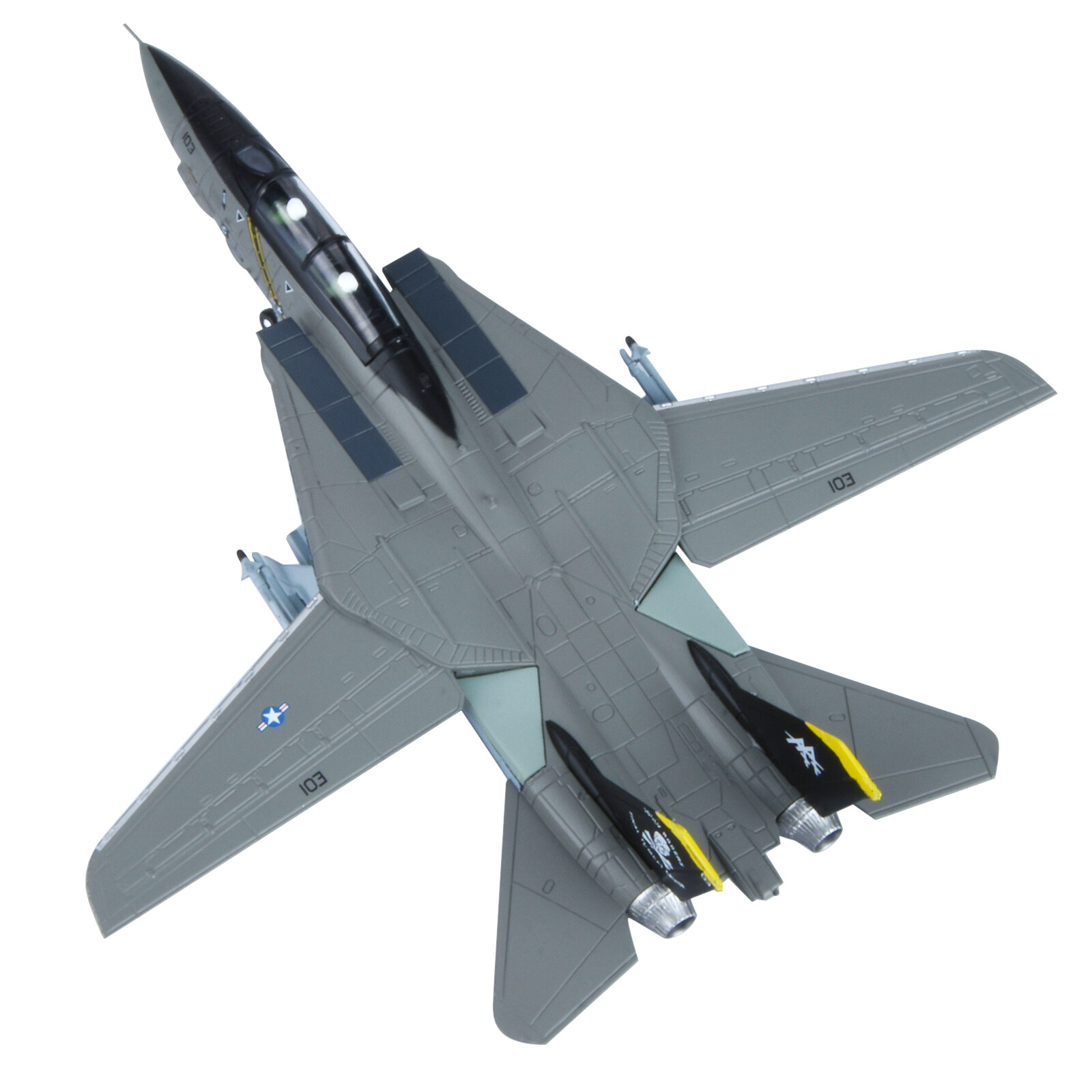 1:100 F-14 Tomcat US Fighter Jet Model Alloy Aircraft Diecast Military Ornaments