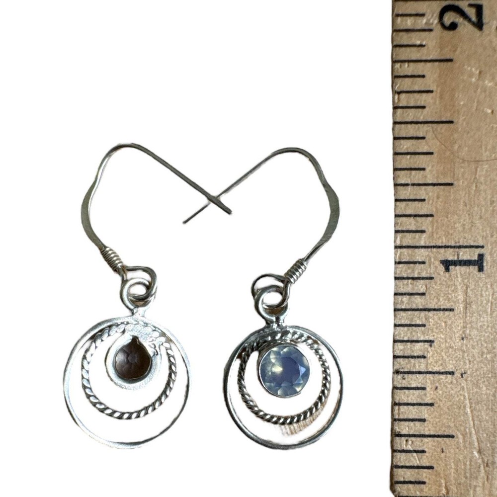 Fire Opalite Solid 925 Sterling Silver Earrings