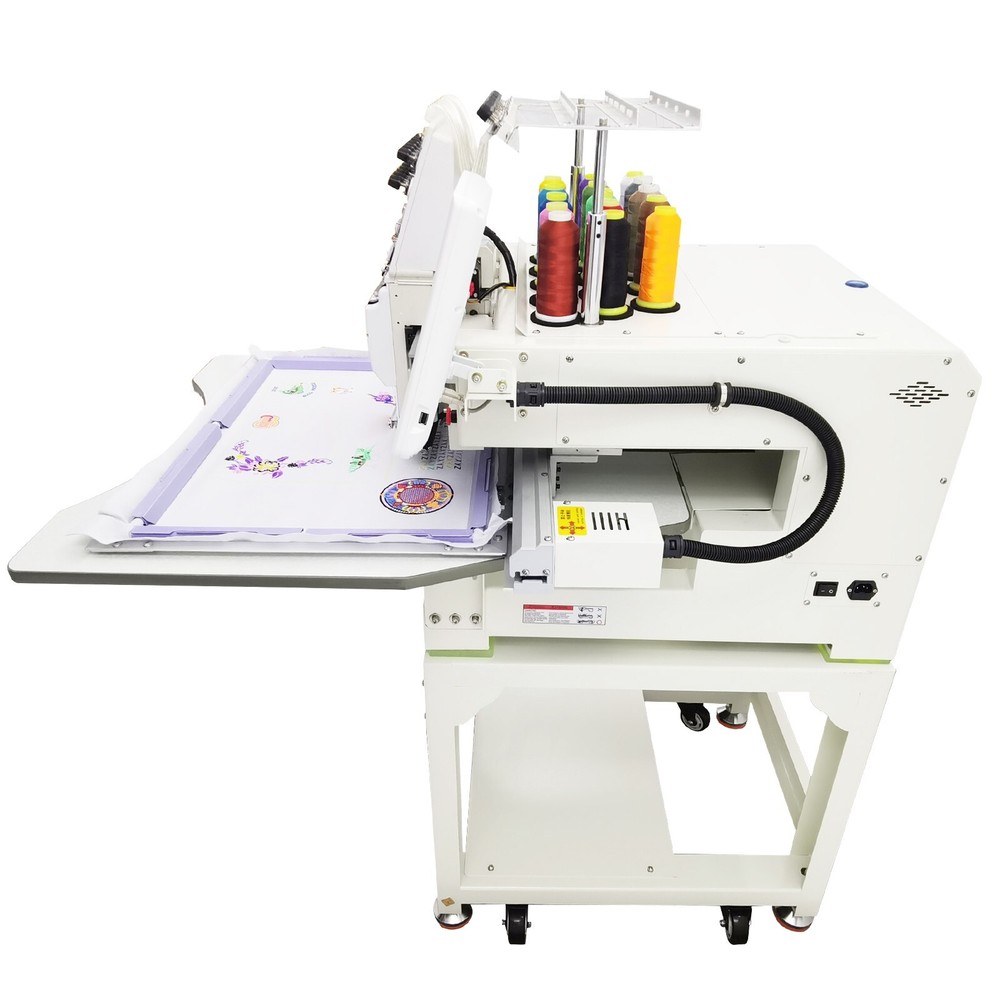 110V-220V Automatic Commercial Embroidery Machine Single Head 15 Needle
