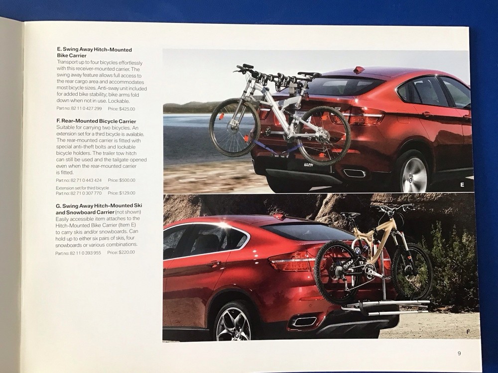 BMW X6 E71 Accessory Brochure 2008