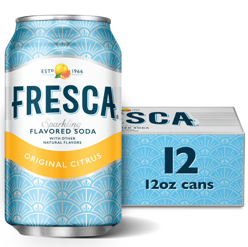 Fresca Citrus Soda Pop Fridge Pack, 12 fl oz, 12 Pack Cans