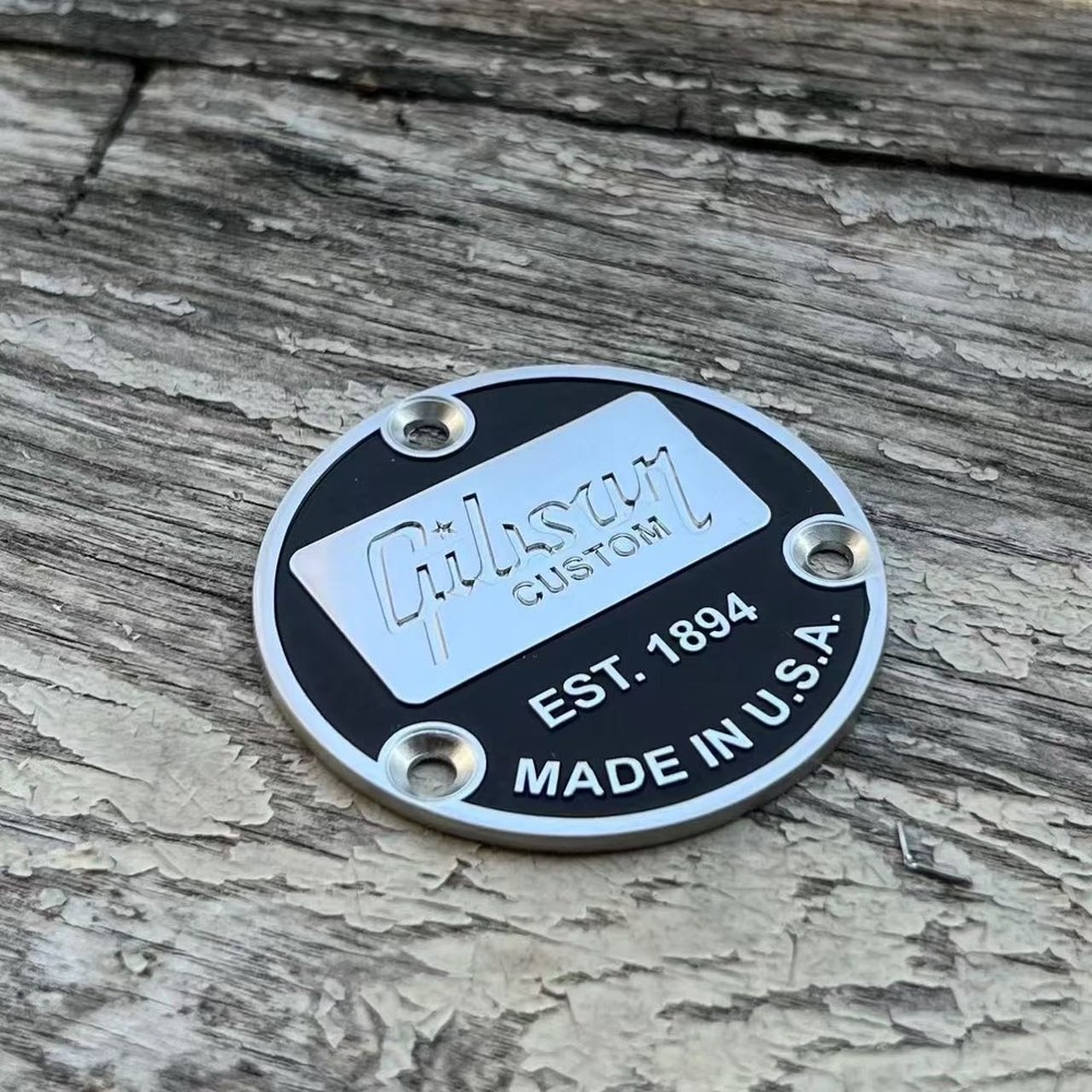 Guitar Toggle Switch Back Plate for Gibson Custom EST.1894 black-chrome