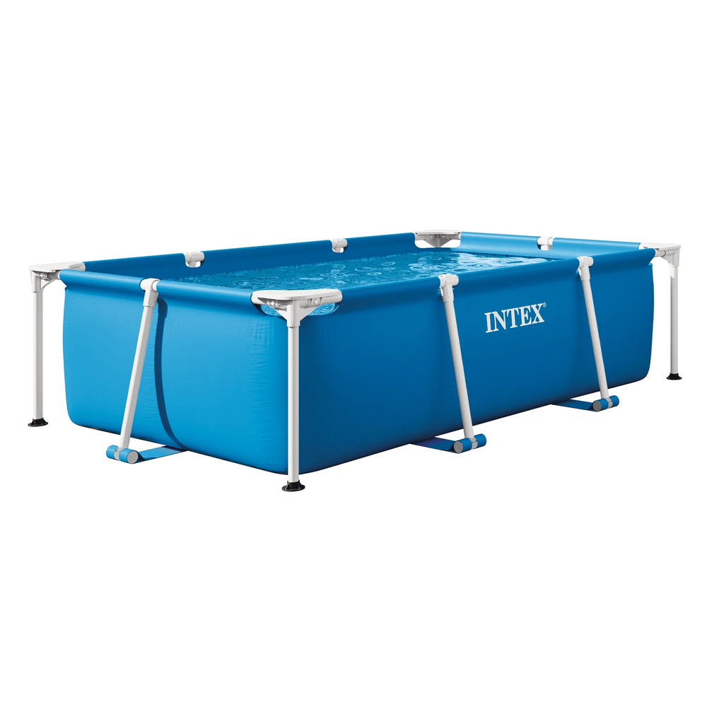 7.2ft Rectangular Frame Above Ground Splash Swimming Pool Outdoor