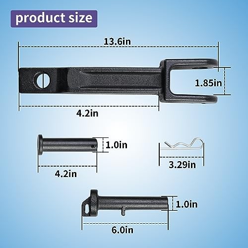 ，A20-6014 Single Tow Hook Compatible with Peterbilt/Kenworth with Pull Pin