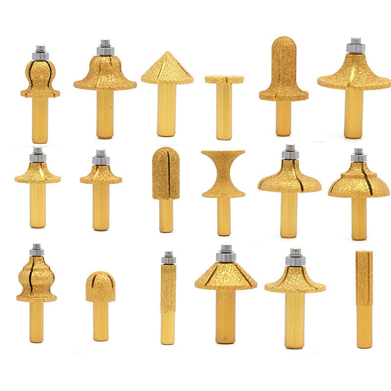Brazed Diamond Stone Marble Grinding Edge Router Bit 23 Models - Choose Type