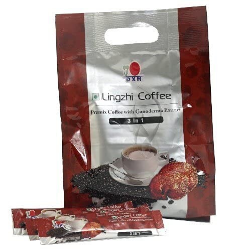 DXN Lingzhi 3 in 1 Ganoderma Premium Coffee with Ganoderma Extract - (25 x 20gm)