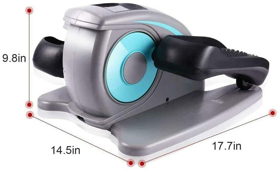 Under Desk Mini Cycle Pedal Exerciser Elliptical Machine Trainer Quiet & Compact